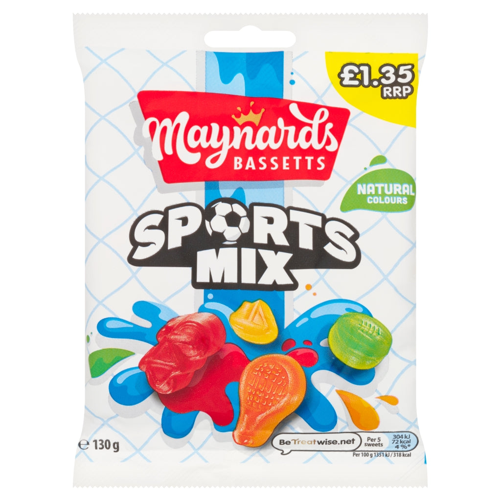 Maynards Bassetts Sports Mix Pm £1.35 130g