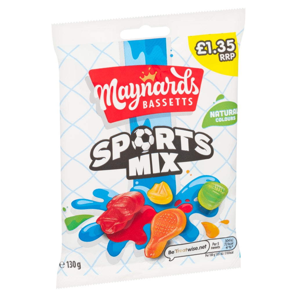 Maynards Bassetts Sports Mix Pm £1.35 130g