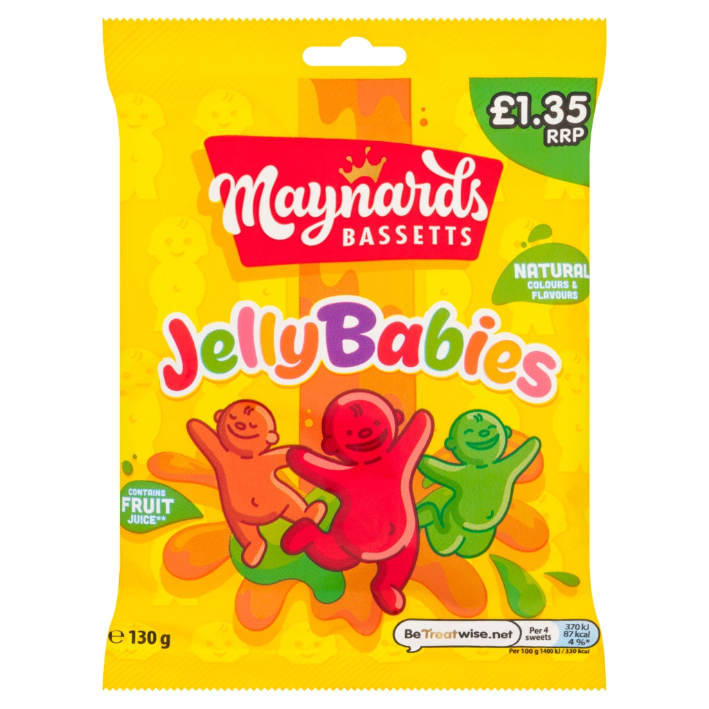 Maynards Bassetts Jelly Babies Pm £1.35 130g