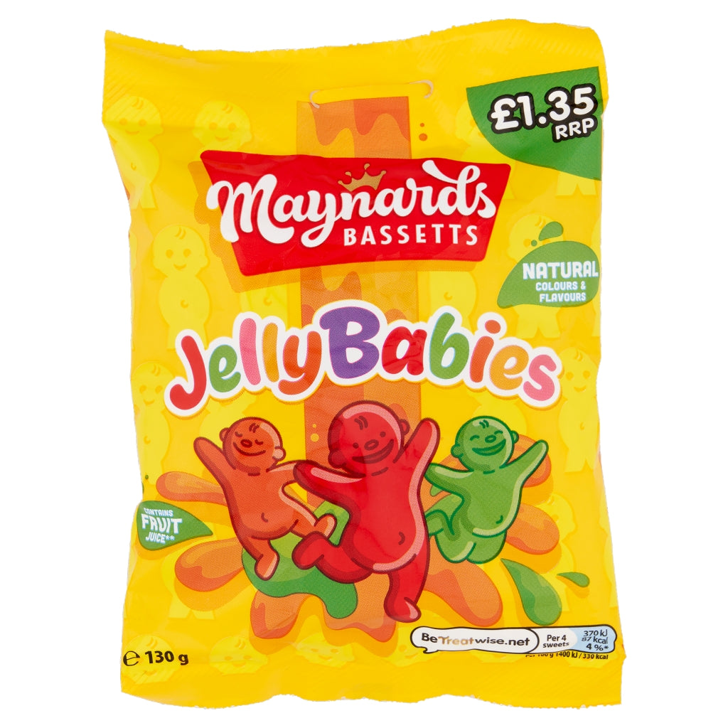 Maynards Bassetts Jelly Babies Pm £1.35 130g