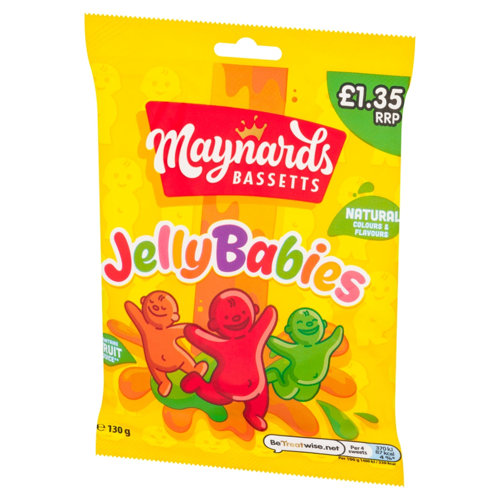 Maynards Bassetts Jelly Babies Pm £1.35 130g