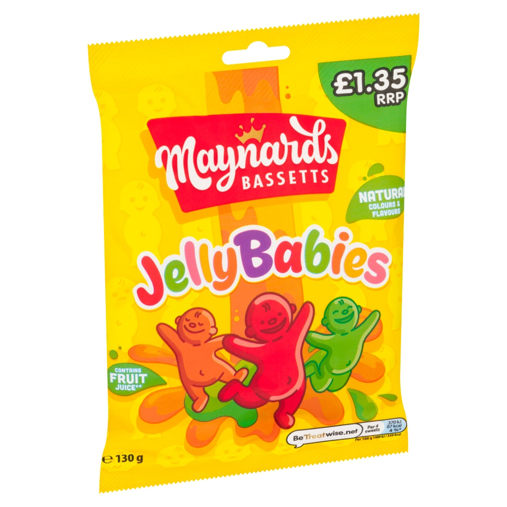 Maynards Bassetts Jelly Babies Pm £1.35 130g
