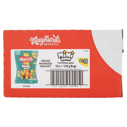Maynards Bassetts Mini Gems Pm £1.35 130g
