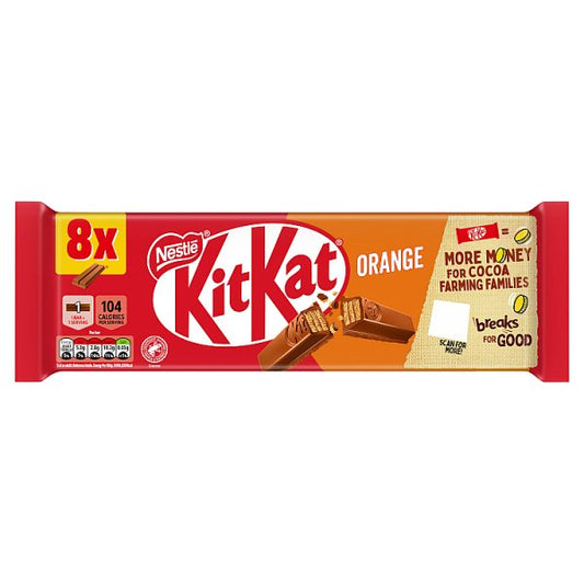 Kit Kat 2 Finger Orange 8PK