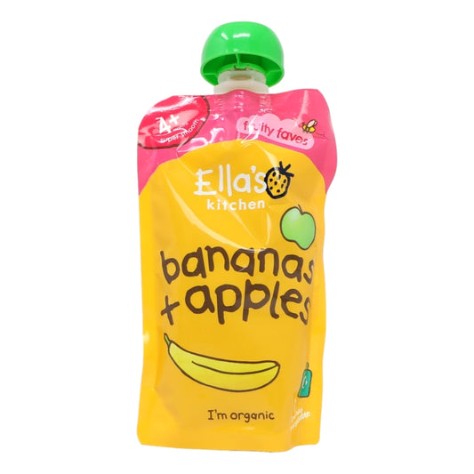 Ella's Kitchen Organic Bananas and Apples Baby Pouch 4+ Months 120g