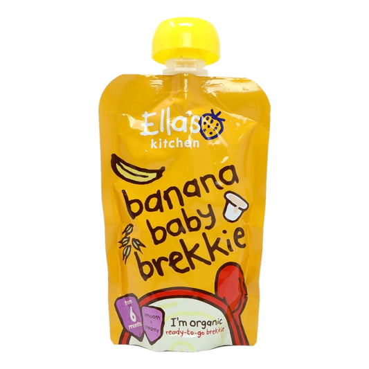 Ella's Kitchen Organic Banana Baby Brekkie Pouch 6+ Months 100g