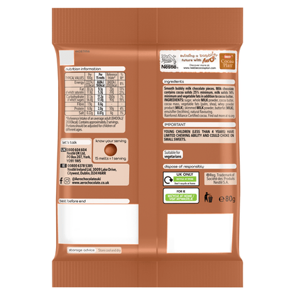 Aero Chocolate Melts 80g - UK Food & Drink - 8445291528307