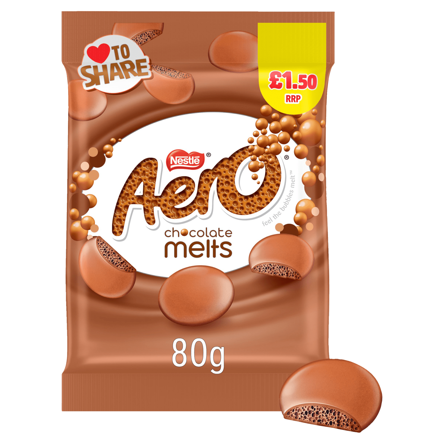 Aero Chocolate Melts 80g - UK Food & Drink - 8445291528307
