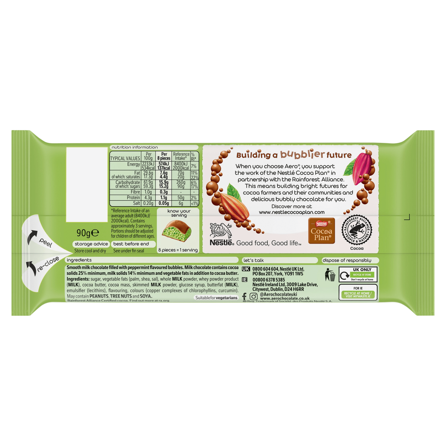 Aero Peppermint 90g - UK Food & Drink - 8445291527904