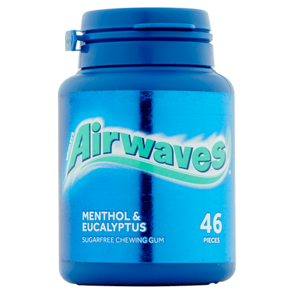 Airwaves Menthol & Eucalyptus Sugarfree Chewing Gum Bottle 46 Pieces 64g - UK Food & Drink - 4009900426039
