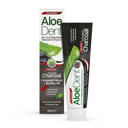 Aloe Dent Charcoal Toothpaste - UK Food & Drink - 5029354012588
