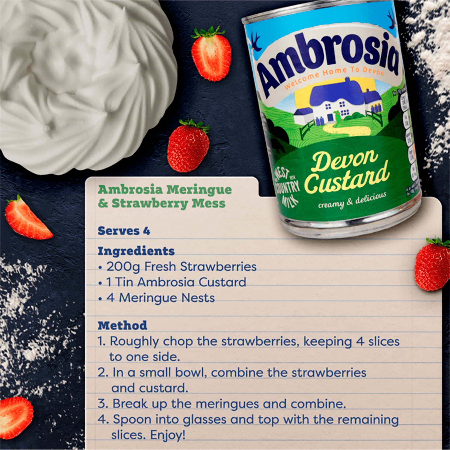 Ambrosia Devon Custard 400g - UK Food & Drink - 5000354800870
