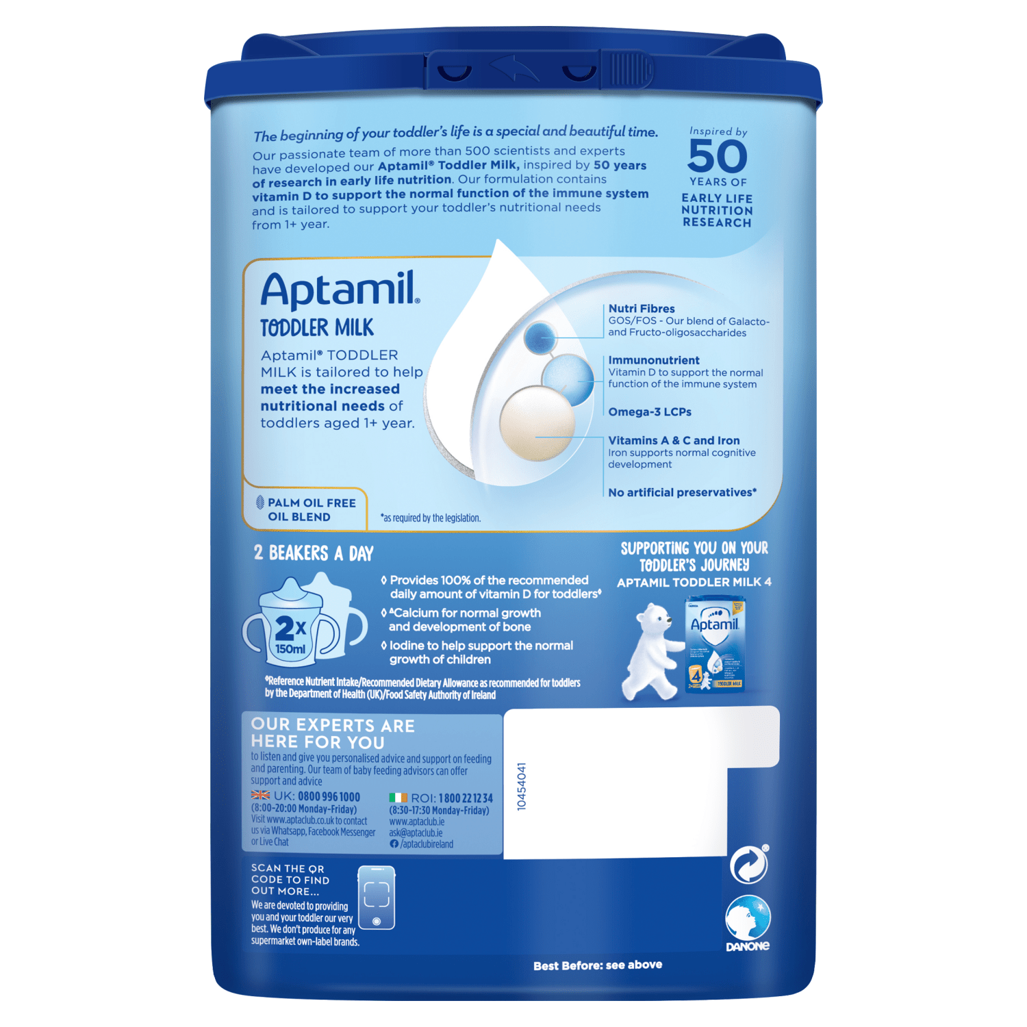 Aptamil Growing Up Milk 3 1 - 2 Years 800g - UK Food & Drink - 5051594006805