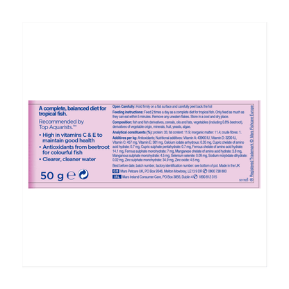 Aquarian Tropical Fish Food Flakes 50g - UK Food & Drink - 5010394996761
