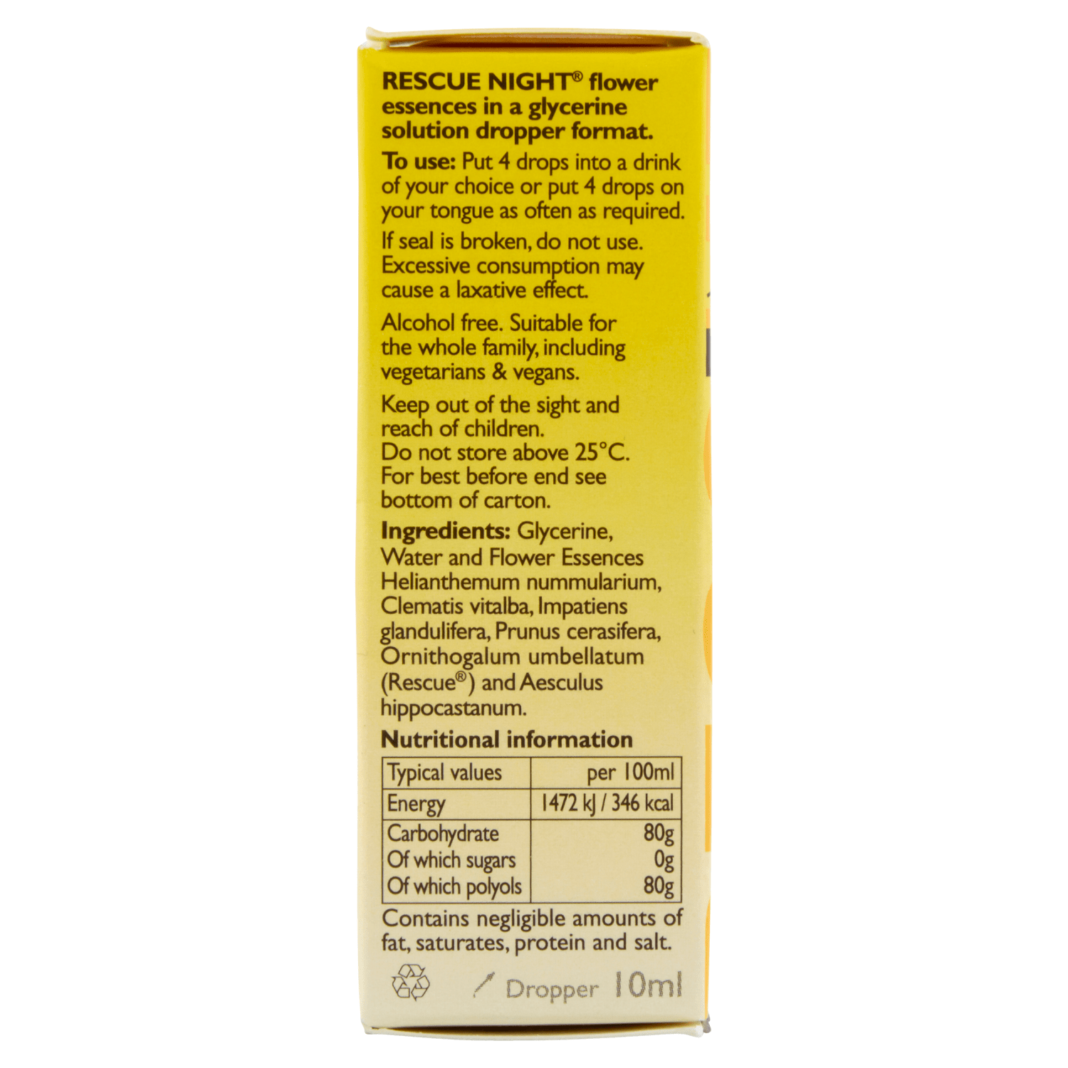 Bach Rescue Night Dropper 10ml - UK Food & Drink - 5000488104479