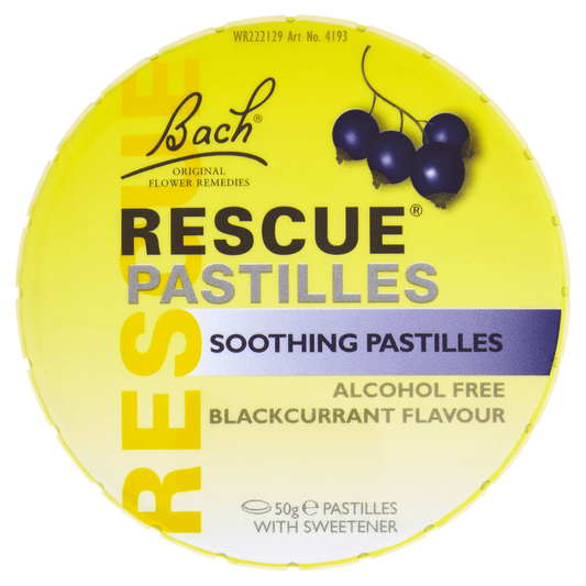 Bach Rescue Soothing Pastilles Blackcurrant Flavour 50g - UK Food & Drink - 5000488105773
