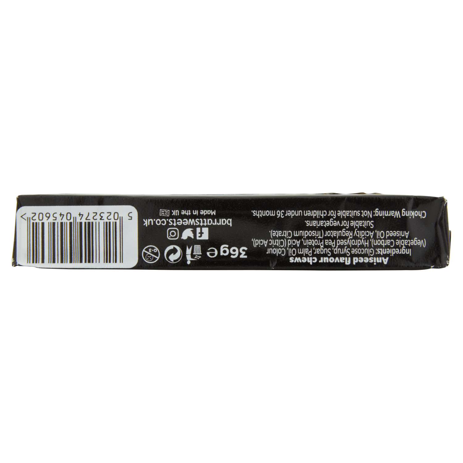 Barratt Black Jack Chews 36g - UK Food & Drink - 5023274045602