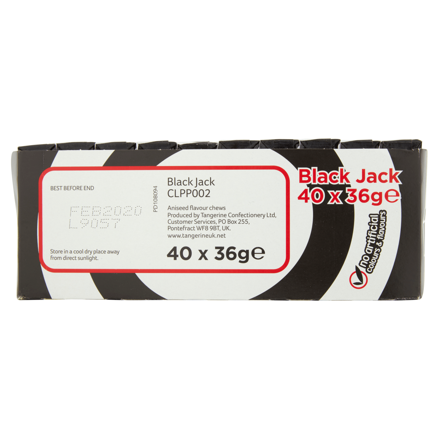 Barratt Black Jack Chews 36g - UK Food & Drink - 5023274045602
