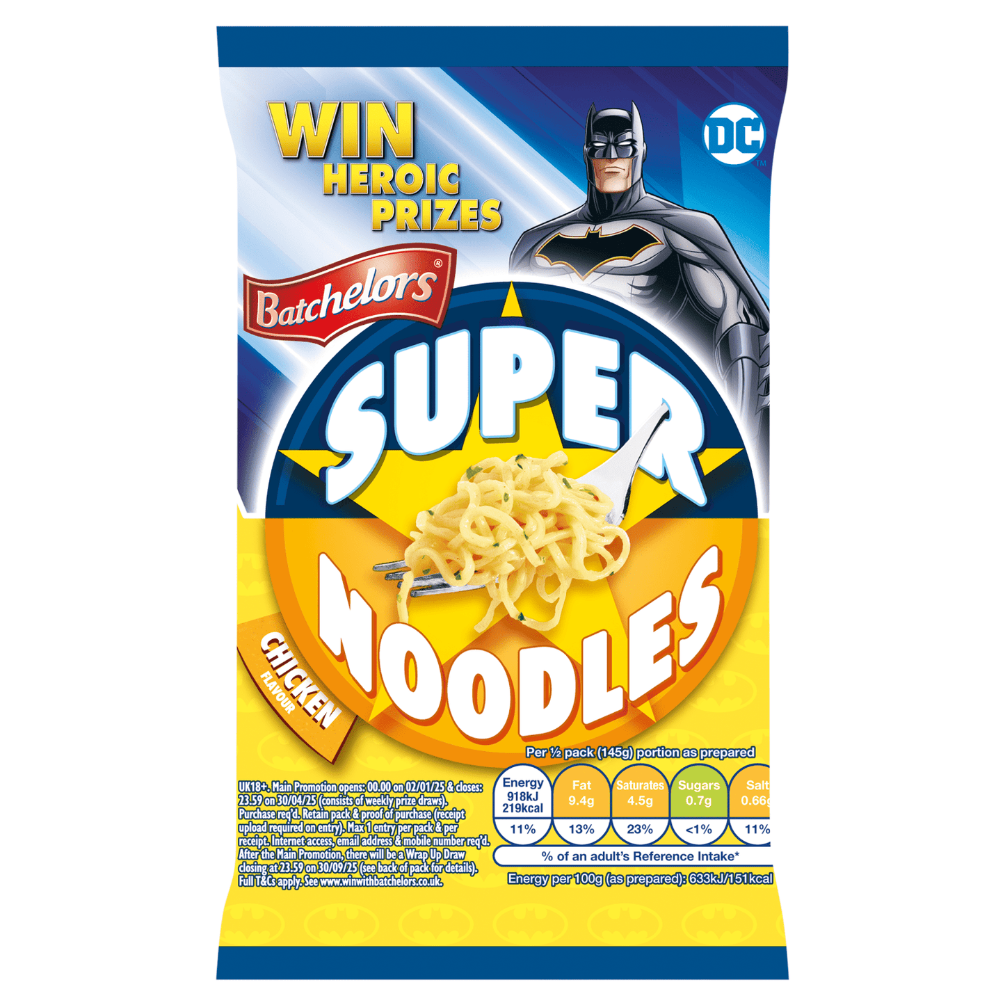 Batchelors Chicken Flavour Super Noodles 90g - UK Food & Drink - 5000354405099