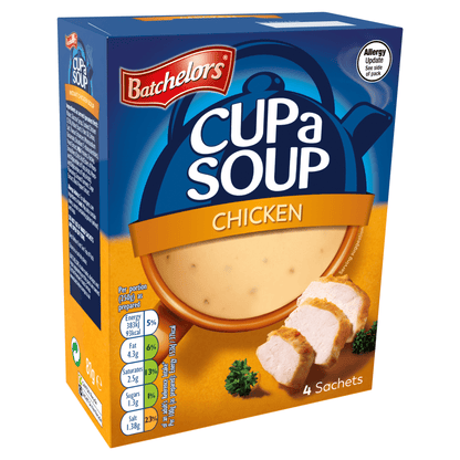 Batchelors Cup a Soup Chicken 4 Sachets 81g - UK Food & Drink - 5000354403200