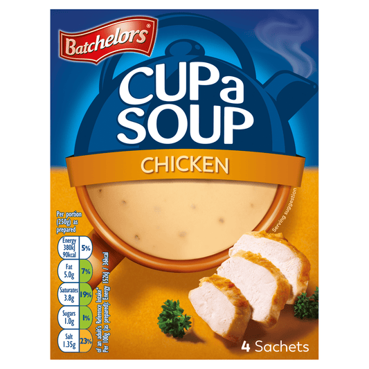 Batchelors Cup a Soup Chicken 4 Sachets 81g - UK Food & Drink - 5000354403200