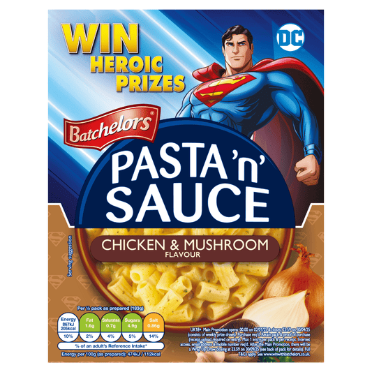 Batchelors Pasta 'n' Sauce Chicken & Mushroom Flavour 99g - UK Food & Drink - 5000354404016