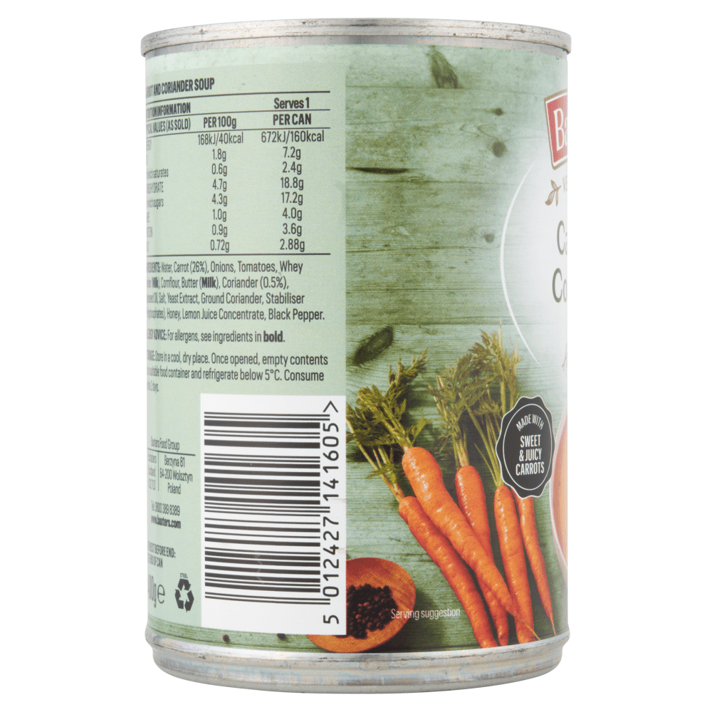 Baxters Vegetarian Carrot & Coriander 400g - UK Food & Drink - 5012427141605