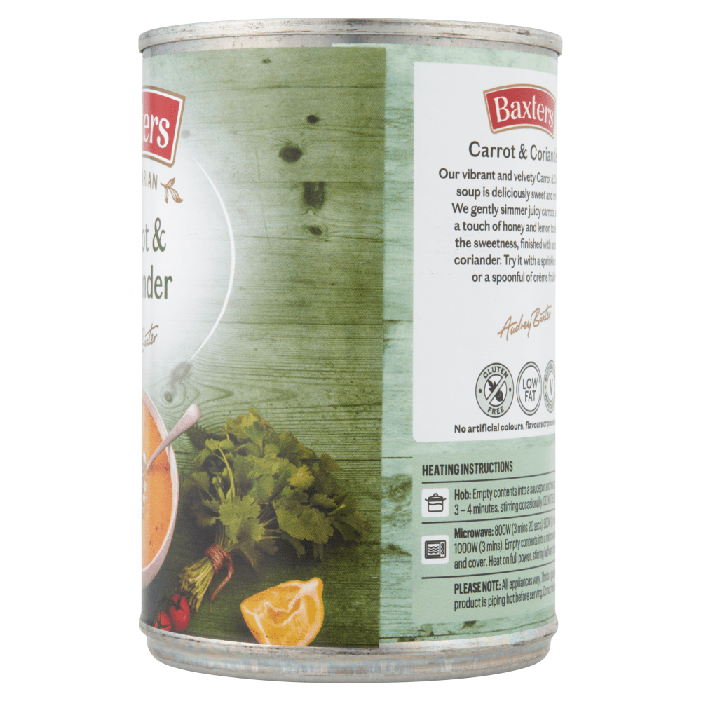 Baxters Vegetarian Carrot & Coriander 400g - UK Food & Drink - 5012427141605