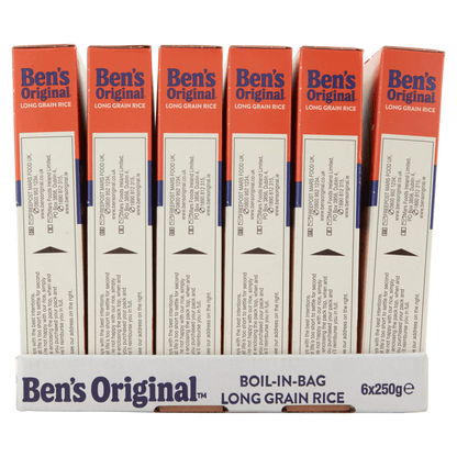 Ben's Original Boil - In - Bag Long Grain Rice 250g - UK Food & Drink - 5410673003706