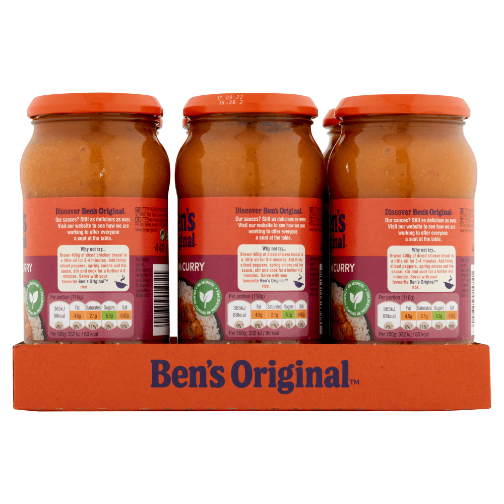 Ben's Original Medium Curry Sauce 440g - UK Food & Drink - 4002359014741