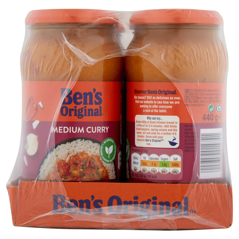 Ben's Original Medium Curry Sauce 440g - UK Food & Drink - 4002359014741