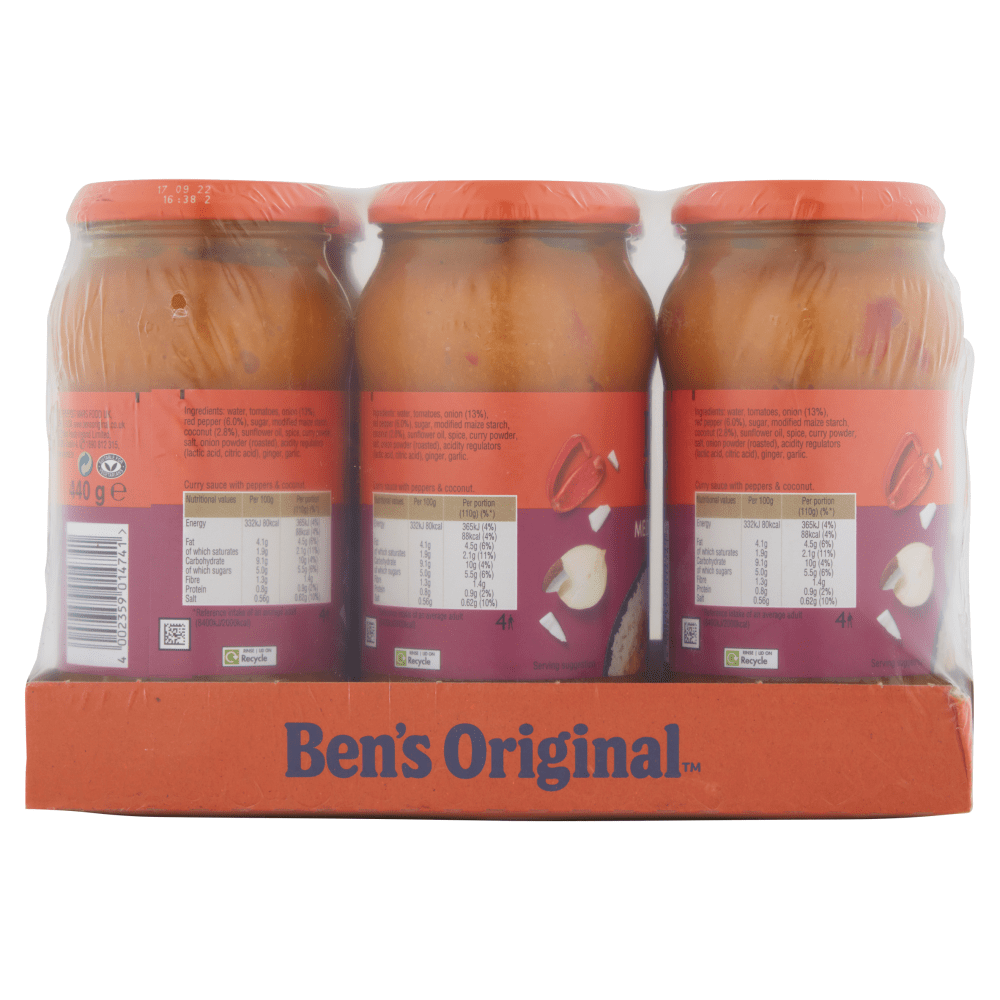 Ben's Original Medium Curry Sauce 440g - UK Food & Drink - 4002359014741