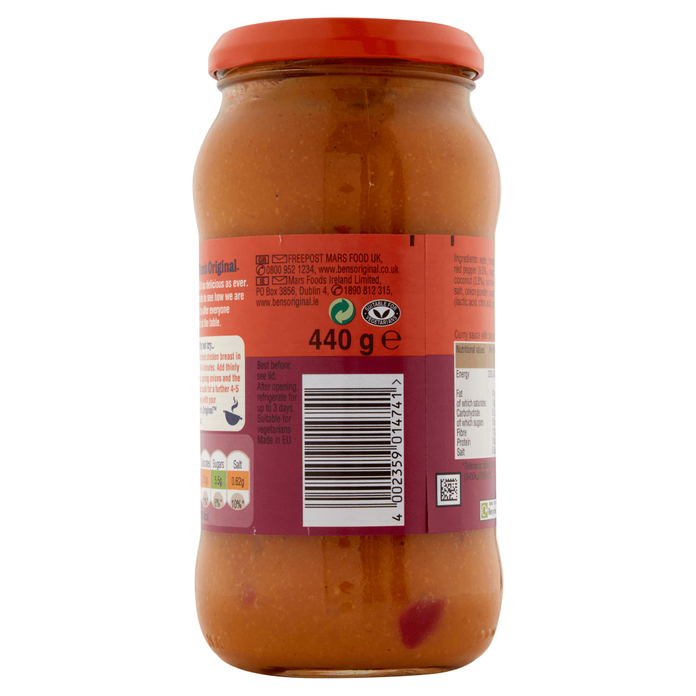 Ben's Original Medium Curry Sauce 440g - UK Food & Drink - 4002359014741