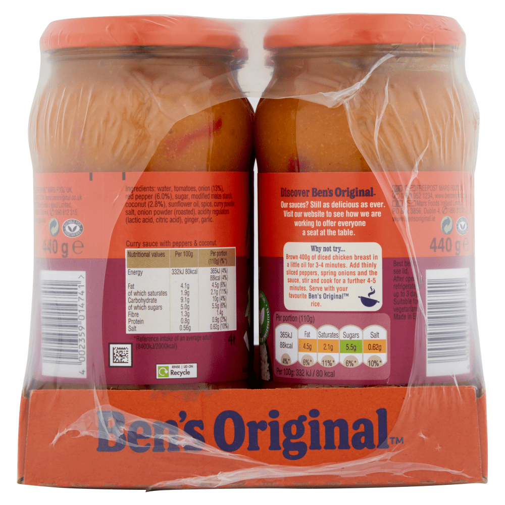 Ben's Original Medium Curry Sauce 440g - UK Food & Drink - 4002359014741