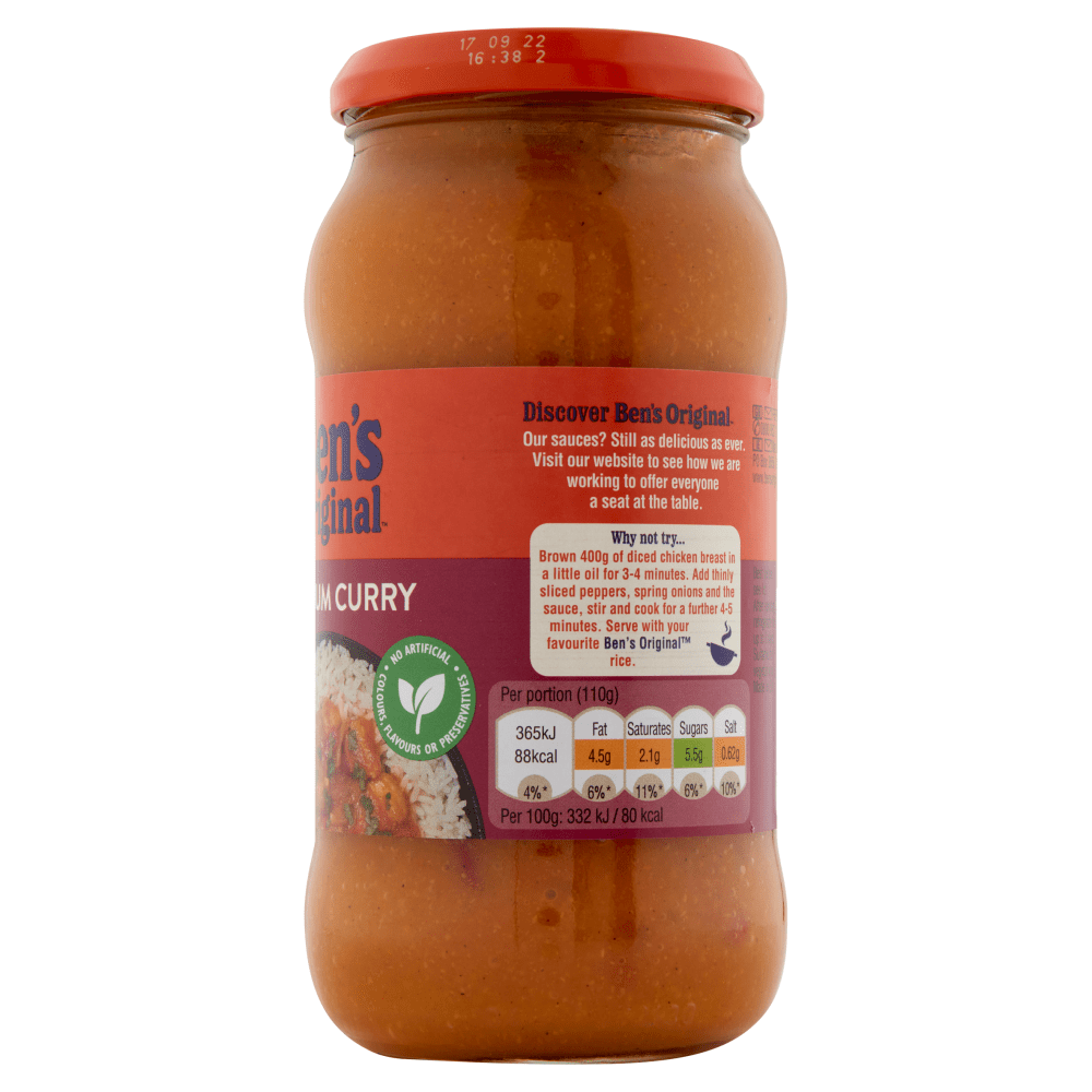 Ben's Original Medium Curry Sauce 440g - UK Food & Drink - 4002359014741