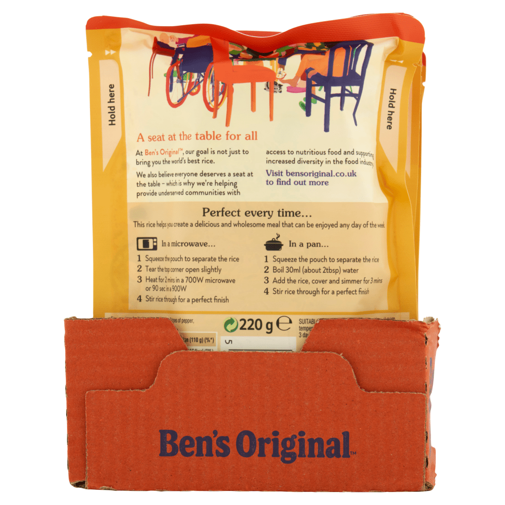 Ben's Original Mixed Pepper Microwave Rice 220g - UK Food & Drink - 5010034014176
