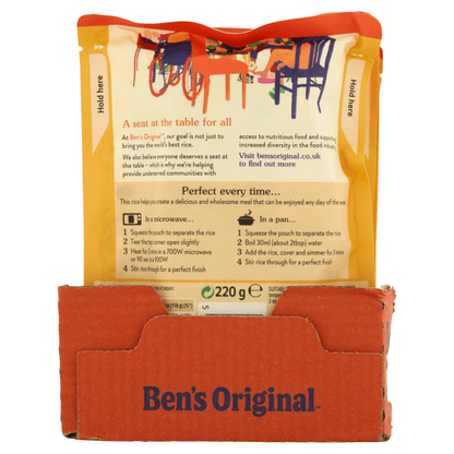 Ben's Original Mixed Pepper Microwave Rice 220g - UK Food & Drink - 5010034014176