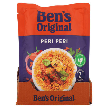 Ben's Original Peri Peri Microwave Rice 220g - UK Food & Drink - 5010034014299