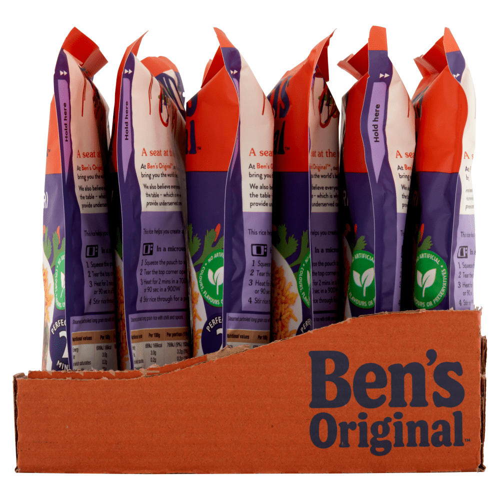Ben's Original Peri Peri Microwave Rice 220g - UK Food & Drink - 5010034014299
