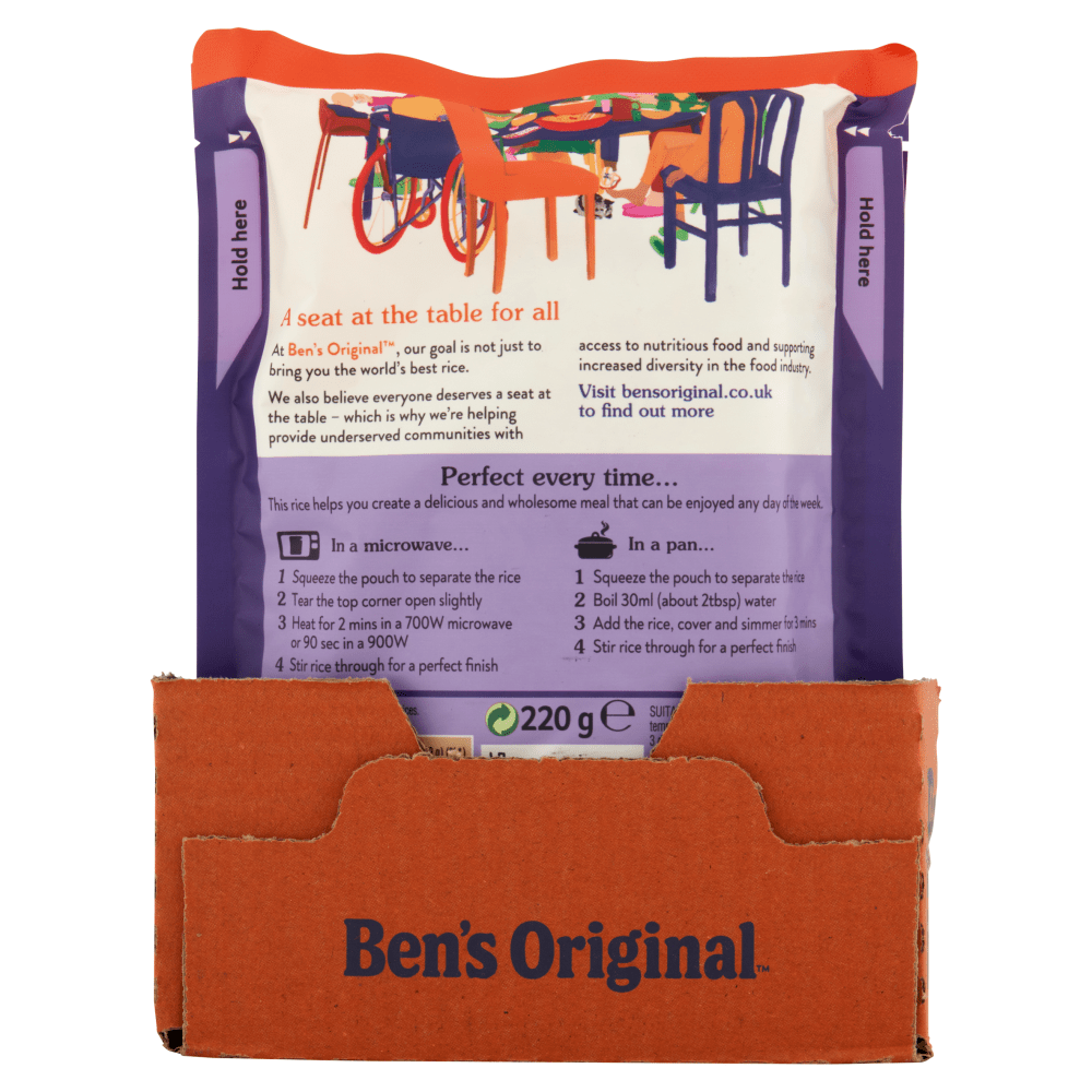 Ben's Original Peri Peri Microwave Rice 220g - UK Food & Drink - 5010034014299