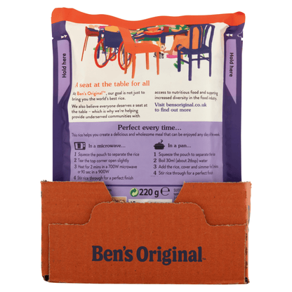 Ben's Original Peri Peri Microwave Rice 220g - UK Food & Drink - 5010034014299
