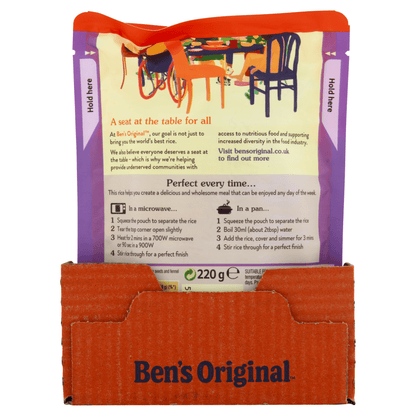 Ben's Original Pilau Microwave Rice 220g - UK Food & Drink - 5010034013810