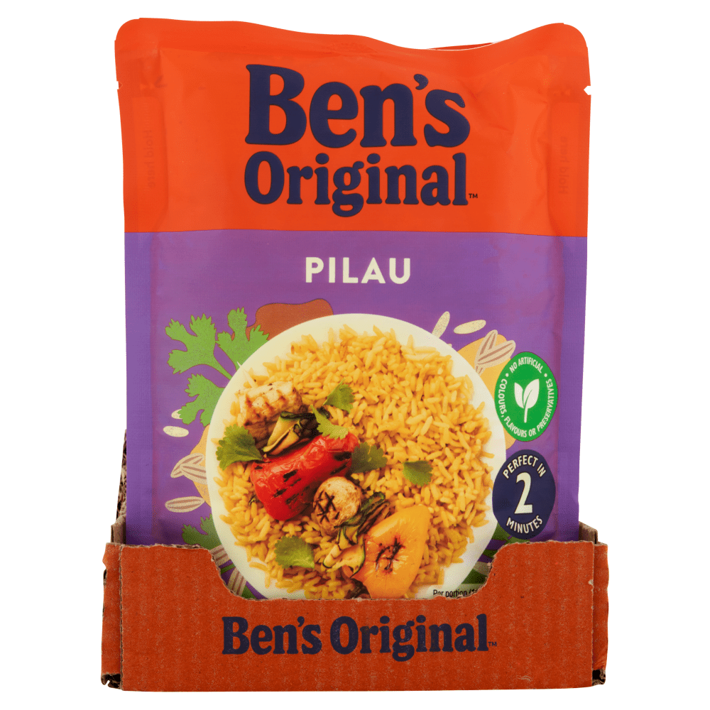 Ben's Original Pilau Microwave Rice 220g - UK Food & Drink - 5010034013810