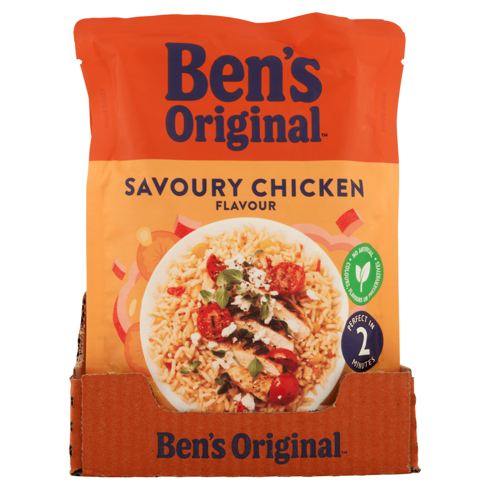 Ben's Original Savoury Chicken Microwave Rice 220g - UK Food & Drink - 5010034013957
