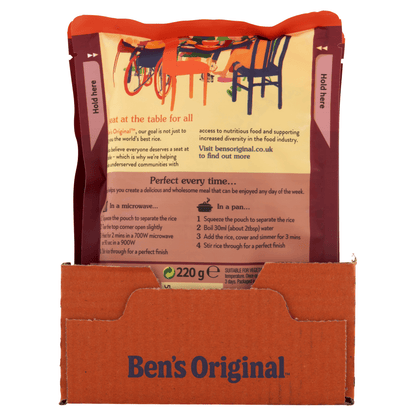 Ben's Original Spicy Mexican Microwave Rice 220g - UK Food & Drink - 5010034014152