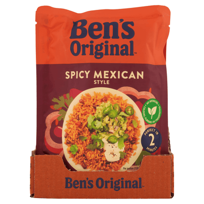 Ben's Original Spicy Mexican Microwave Rice 220g - UK Food & Drink - 5010034014152
