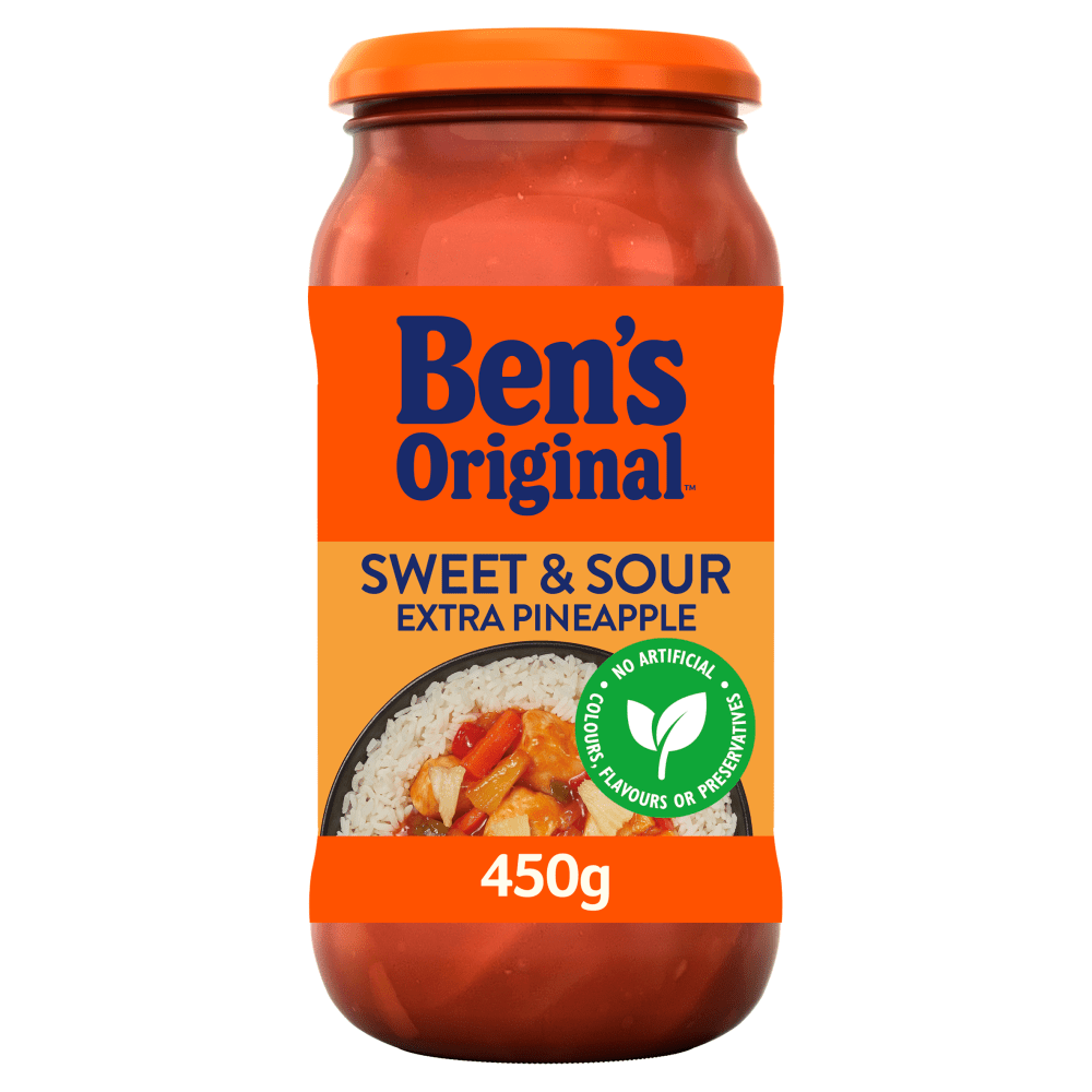 Ben's Original Sweet & Sour Extra Pineapple Sauce 450g - UK Food & Drink - 4002359014802