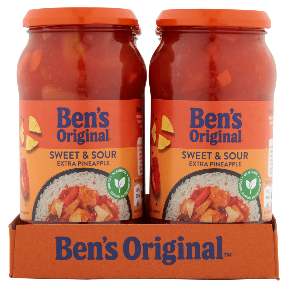 Ben's Original Sweet & Sour Extra Pineapple Sauce 450g - UK Food & Drink - 4002359014802
