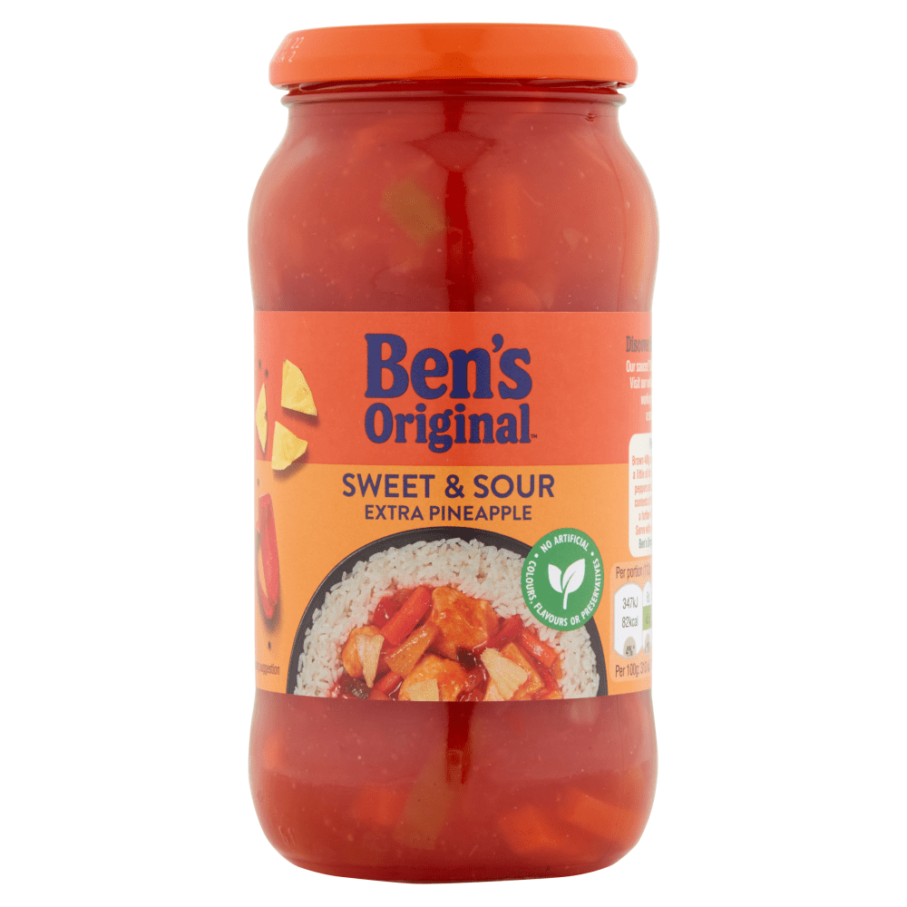 Ben's Original Sweet & Sour Extra Pineapple Sauce 450g - UK Food & Drink - 4002359014802