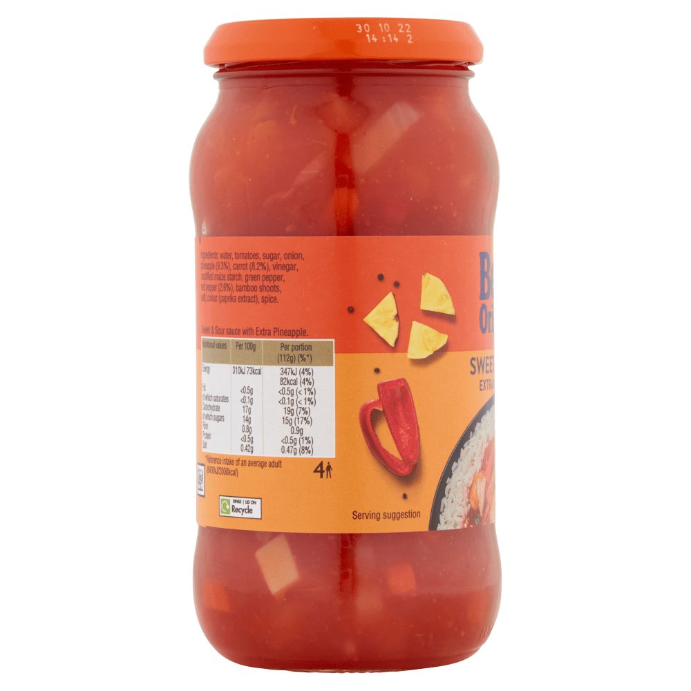 Ben's Original Sweet & Sour Extra Pineapple Sauce 450g - UK Food & Drink - 4002359014802